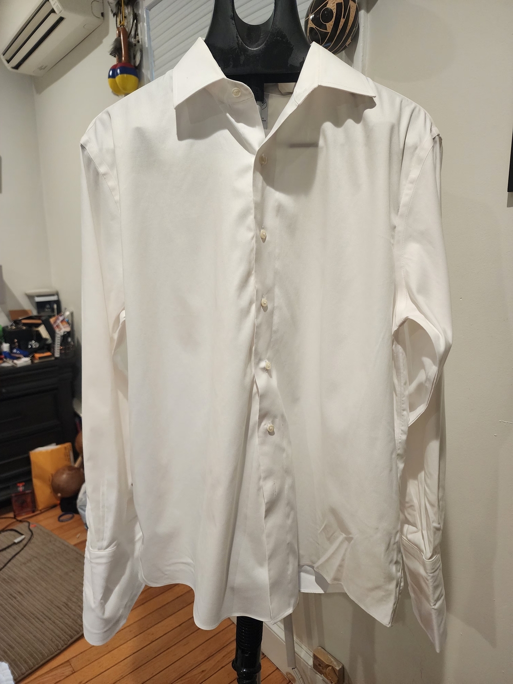 Brooks Brothers White Non-Iron Cotton Coufflin Shirt Jacket - Regular Fit